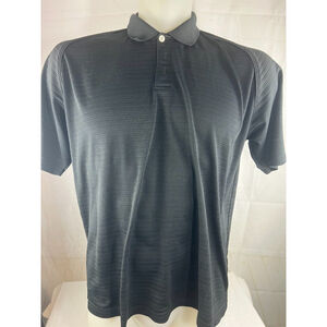 Men’s Slazenger Short Sleeve Golf Polo Shirt Size XXL Black Wicking Breathable